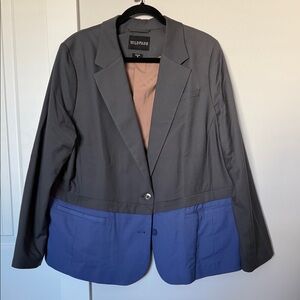 Wildfang Two-Tone Gray and Periwinkle Blazer
